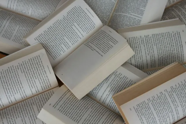 Box of old paperback novels